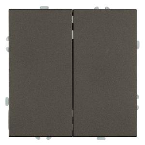 Переключатель 2-кл 10А С/У Антрацит Эмили