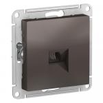 Розетка телефонная RJ11 С/У Мокко AtlasDesign