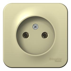 Розетка 1-м 16А О/У изолирующая пластина Бежевый Blanca