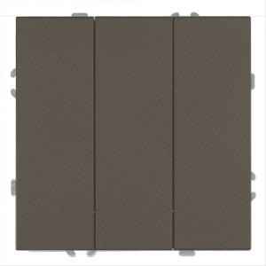 Выключатель 3-кл 10А С/У Антрацит Эмили