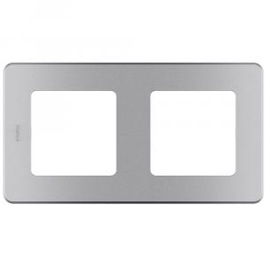 Рамка 2 поста Алюминий Legrand INSPIRIA