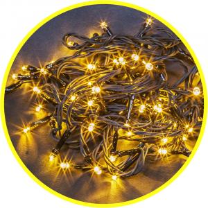 Гирлянда Нить 21,5м 200LED 230V IP44 теплый белый NGF-S01-200WW-10-21.5m-230-C8-BL-IP44 Navigator
