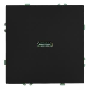 Розетка HDMI Черный уголь Эмили