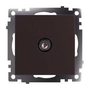 Розетка TV антенна С/У Шоколад Катрин