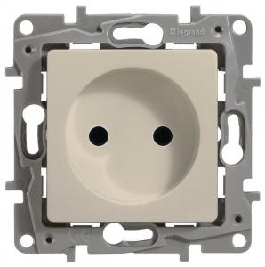 Розетка б/з, винт. клем. Слоновая кость Etika Legrand
