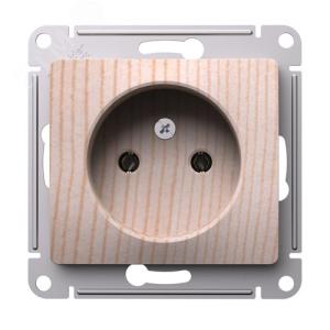 Розетка 1-м 16А С/У Сосна Glossa
