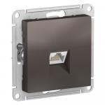Розетка RJ45 кат.5Е С/У Мокко AtlasDesign