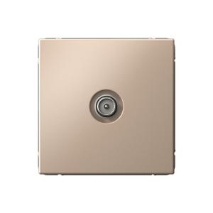 Розетка TV антенна С/У проходная Песочный ArtGallery