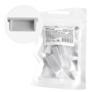 Заглушка без отверстия для профиля CAB252, LD384 (комплект 4шт) Feron