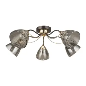 Потолочная люстра LILY A4366PL-5BK<br/> Arte Lamp