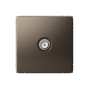 Розетка TV антенна С/У проходная Мокко ArtGallery