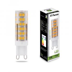 Лампа светодиодная G9 7W 4000К LB-433 Feron