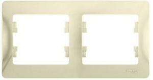 Рамка 2-я горизонтальная Молочный Glossa