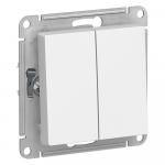 Переключатель 2-кл 10А С/У Белый AtlasDesign
