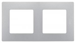 Рамка 2-ая Алюминий Legrand Etika