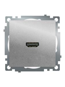 Розетка HDMI Серебро Катрин