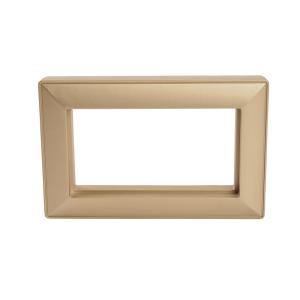 Рамка  2-я без перемычки Золото Катрин