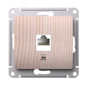 Розетка RJ45 кат.5Е С/У Сосна Glossa