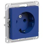 Розетка 1-м 16А С/У З/К Аквамарин AtlasDesign