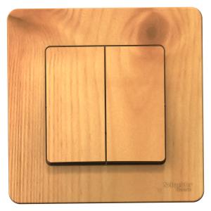 Выключатель 2-кл 10А С/У Ясень Blanca