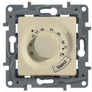 Термостат для теплого пола Слоновая кость Etika Legrand