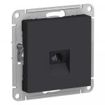 Розетка телефонная RJ11 С/У Карбон AtlasDesign