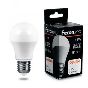 Лампа светодиодная LB-1011 Шар E27 11W 2700K Feron.PRO