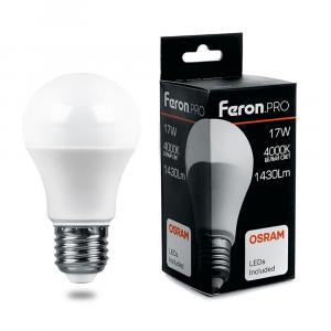 Лампа светодиодная LB-1017 Шар E27 17W 4000K Feron.PRO