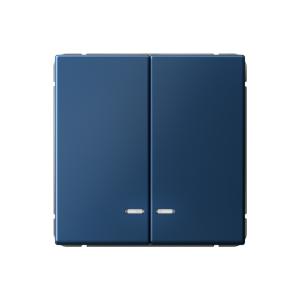 Выключатель 2-кл 10А С/У с индикатором Аквамарин ArtGallery