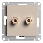 Розетка Аудио С/У Песочный AtlasDesign