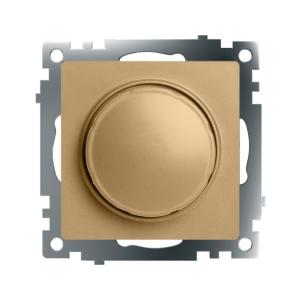 Диммер 500Вт С/У Золото Катрин