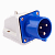 Вилка стационарная 523 2Р+РЕ 32А 220В IP44 EKF PROxima