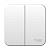 Выключатель 2-кл 6А О/У изолирующая пластина Белый Blanca