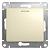 Переключатель 1-кл 10А С/У с индикатором Бежевый Glossa
