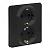 Розетка 2 x 2К+З - немецкий стандарт - 16 А - 250 В Антрацит Legrand INSPIRIA