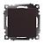 Выключатель 1-кл 10А С/У Шоколад Катрин