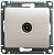 Розетка TV антенна С/У проходная Перламутр Glossa