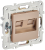 Розетка RJ45+RJ45 кат.6 С/У Песочный Skandy