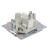 Розетка RJ45+RJ45 С/У Серебро Катрин Розетка RJ45+RJ45 С/У Серебро Катрин