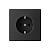 Розетка 1-м 16А С/У З/К Карбон ArtGallery