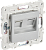 Розетка RJ45+RJ45 кат.5Е С/У Серебряный Skandy