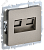 Розетка RJ45+RJ45 кат.5Е С/У Шампань Brite