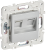 Розетка RJ45+RJ45 кат.6 С/У Серебряный Skandy