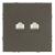 Розетка RJ45+RJ45 С/У Антрацит Эмили Розетка RJ45+RJ45 С/У Антрацит Эмили
