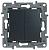 Выключатель 2-клавишный, авт.клеммы, 10 AX, 250 В Антрацит Legrand Etika