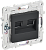 Розетка RJ45+RJ45 кат.5Е С/У Графит Skandy