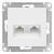 Розетка RJ45+RJ45 кат.5Е С/У Лотос AtlasDesign Розетка RJ45+RJ45 кат.5Е С/У Лотос AtlasDesign
