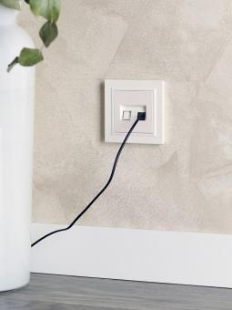 Розетка RJ45+RJ45 кат.5Е С/У Жемчуг Brite