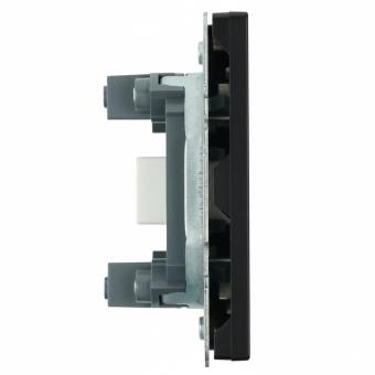 Розетка HDMI Черный уголь Эмили