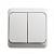 Выключатель 2-кл 10А О/У Белый Etude